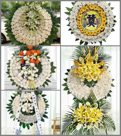 山东莱芜莱城区口镇镇江水村花圈速递
